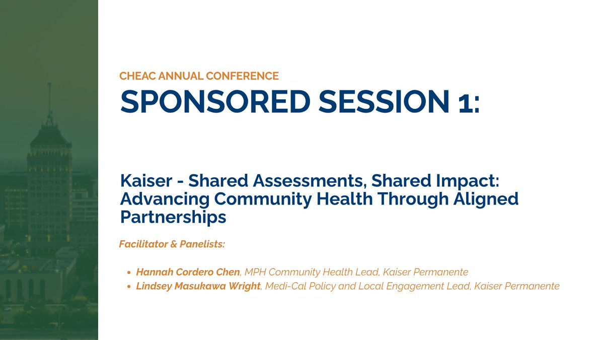 CHEAC's tweet photo. There’s more ahead at #CHEAC26! 🙌

At 3 PM, dive into Sponsor Sessions exploring indigent care, street medicine, community partnerships &amp; practical strategies to strengthen #PublicHealth systems &amp; better serve communities across the state.

@HannahGCordero https://t.co/d4cXCjwcUA
