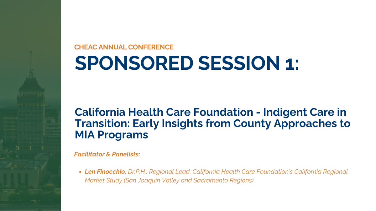 CHEAC's tweet photo. There’s more ahead at #CHEAC26! 🙌

At 3 PM, dive into Sponsor Sessions exploring indigent care, street medicine, community partnerships &amp; practical strategies to strengthen #PublicHealth systems &amp; better serve communities across the state.

@HannahGCordero https://t.co/d4cXCjwcUA