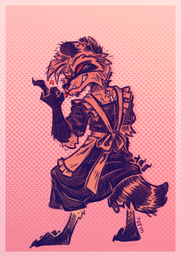 Tormilian's tweet photo. "If ya can't beat 'em - lead 'em!"
Felt like drawing something quick and easy after struggling with the perspective of a certain fox muzzle for over a hour. https://t.co/KOPMQDeryg