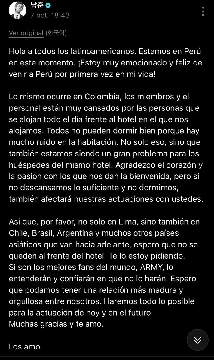 jjkbobbaeyes's tweet photo. ven por qué es necesario el no ir al aeropuerto, no ir a molestar al hotel donde se hospeden… amigas de igual forma asistiremos a los conciertos, los vamos a ver, no cambia nada el estarlos acosando fuera de su horario laboral, más cuando descansan, espero ArmyCH lo entienda🇨🇱 https://t.co/Sh6yPcjIAU