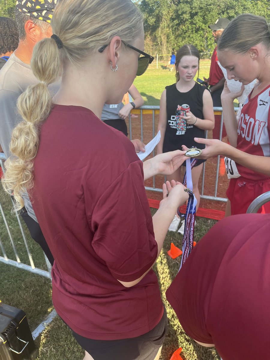 CyWoodsSALT's tweet photo. Here's what our amazing SALT athletes have been up to lately. They had an amazing district meeting at the Berry Center and then they helped out with the middle school cross country meet by cheering the students on and handing out medals. We're so proud of everything they do! https://t.co/CDfGrCJIvx