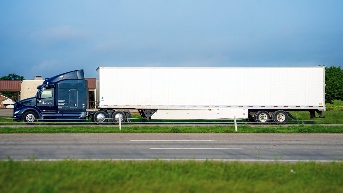 MarketsPulse24H's tweet photo. U.S. GRANTS AURORA FIVE-YEAR EXEMPTION FOR DRIVERLESS-TRUCK WARNING SYSTEMS

The U.S. Transportation Department said late Wednesday it approved a five-year exemption for Aurora and other qualifying self-driving trucking companies from rules requiring drivers to place warning devices around a stopped truck. Covered Level 4 trucks may use cab-mounted warning beacons instead, removing the need for a human solely to deploy reflective triangles or flares.

The decision follows an exemption application from Aurora and Alphabet’s Waymo. It concerns warning-device requirements; it is not blanket approval of every autonomous-trucking operation.

MARKET PULSE VIEW: The exemption removes a concrete regulatory and operating obstacle to broader driverless-freight deployment. Commercial impact will still depend on the final safety conditions, carrier eligibility, route expansion and fleet scale.

WATCH NEXT: FMCSA’s full conditions and which carriers opt into the exemption.

Sources: Reuters; U.S. DOT/FMCSA. https://t.co/twAyxDoDUs
Photo: Aurora official media kit, 2025 file photo. $AUR #AutonomousTrucks