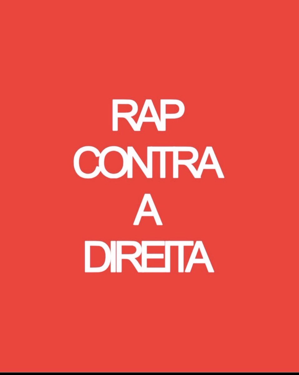 cjotaoficiall's tweet photo. o rap nunca fechou e nunca vai fechar com a direita, ponto final. https://t.co/LwVhvNPSwU