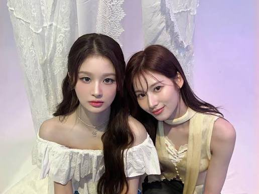 NMXXED's tweet photo. Sana on 🫧

🐹: I Checked my phone before going to bed and was it Barcelona? NMIXX at music bank was so pretty💗Not just their faces, their whole presence is beautiful and sparkling💗
👤: Will you join the JYP girls GC with ITZY and NMIXX? Jeongyeon wants to do it
🐹: Sounds fun! https://t.co/XF1CXNLjUl