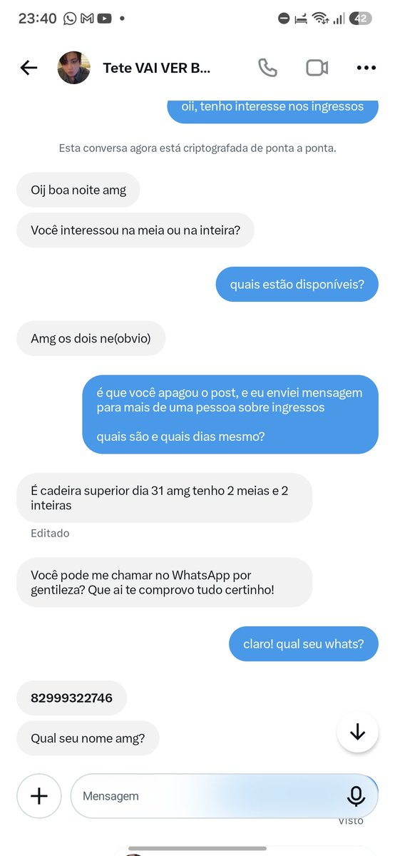 vampijmin's tweet photo. @matiastez essa conta tá tentando aplicar golpe com seus dados ester!

@esterjiminn https://t.co/nuK4tCIFV4
