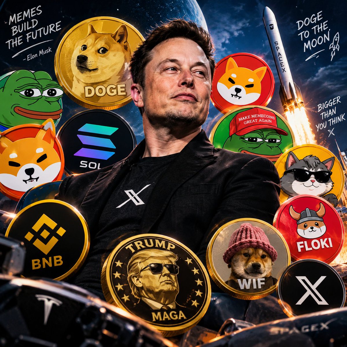 tutorialtoken's tweet photo. How did meme coins started?

It all began with a joke. In 2013, Billy Markus and Jackson Palmer created Dogecoin (DOGE), inspired by the famous Shiba Inu “Doge” meme.

Bitcoin was serious. DOGE was fun. But people loved it.

A community formed. Memes spread. People started buying and using DOGE.

Then Elon Musk helped bring massive attention to Dogecoin.

Is @elonmusk the father of meme culture?