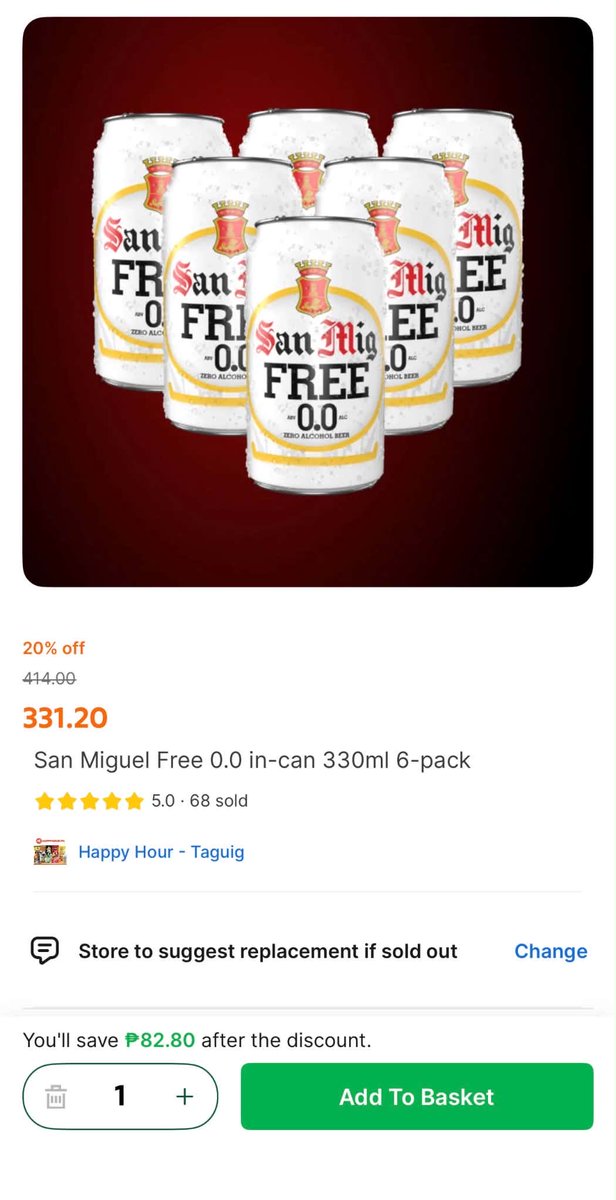 Lilsar5m's tweet photo. Napasilip lang sa GrabMart tapos may nakita akong magandang deal 👀 Naka 20% off sa mga ibang items today! Sakto sa mga kailangan mag-restock. Until Oct 12 pa naman daw, so abang-abang lang sa app 🛒 https://t.co/78TNr5nboA