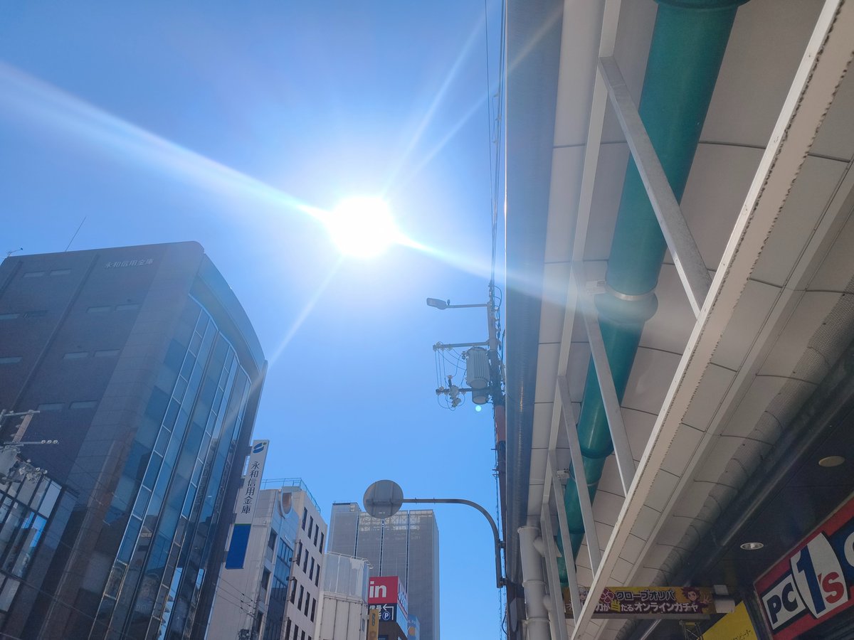 PCONES's tweet photo. こんにちワンズ
眩しい太陽が降り注いでいます☀
いい天気の間にお出かけしたいですね

本日の営業スタートです
UMPC専門店ハイビーム大阪日本橋inPCワンズ
もOPENです https://t.co/TtuBtVbwcY