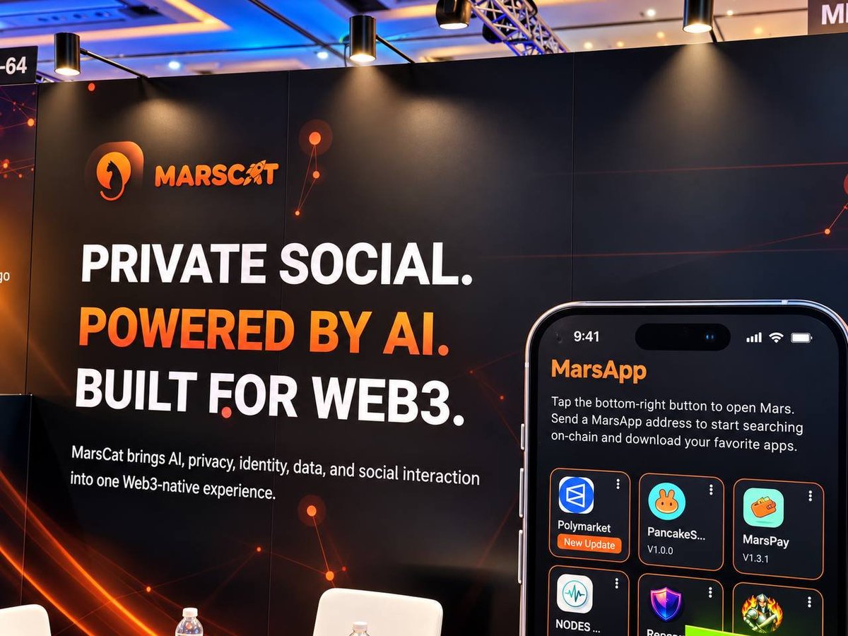 MarsCat_Global's tweet photo. 🇸🇬 MarsCat is live at #TOKEN2049 Singapore! 🐱
The energy is still going strong at MB4 63. Great to see the MarsCat community and Web3 builders coming through.
If you’re still at #TOKEN2049, come find us! 👋
#MarsCat #MCAT #Privacy https://t.co/GXZJCBQTRk
