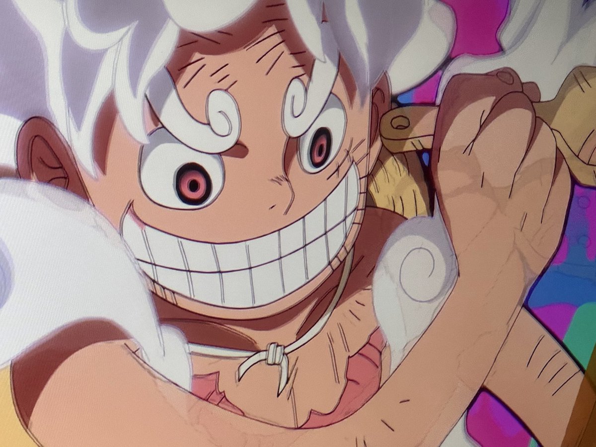 NFLOnePiece's tweet photo. Finally got to this part in the anime, y’all cooked for not liking gear 5 and this scene. https://t.co/o4eg4TydPD
