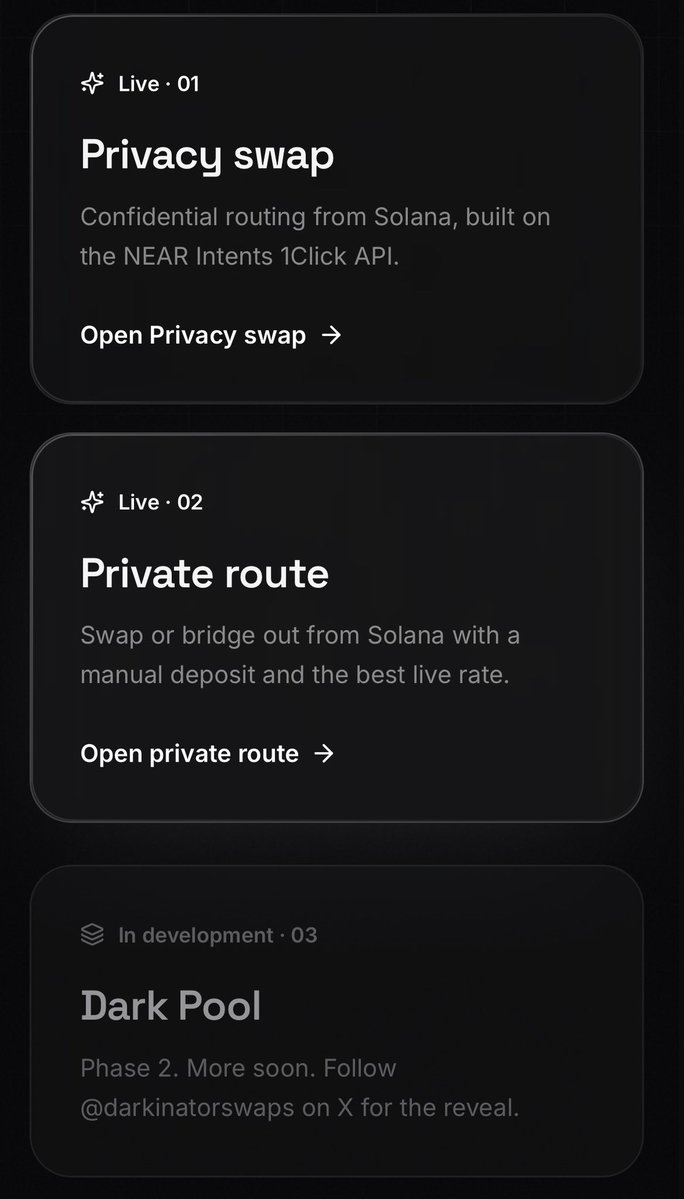 Darkinatorswaps's tweet photo. GM, devs are awake back to work! 
$DARKSWAP

8YRg8bjiePg43dbYK5Q2KfKfyLKxeN1r2W8jFGFGpump

As promised we are integrating Robinhood chain. 

Also continuing our work for the darkpool infrastructure coming soon https://t.co/2ubUTyrIEz