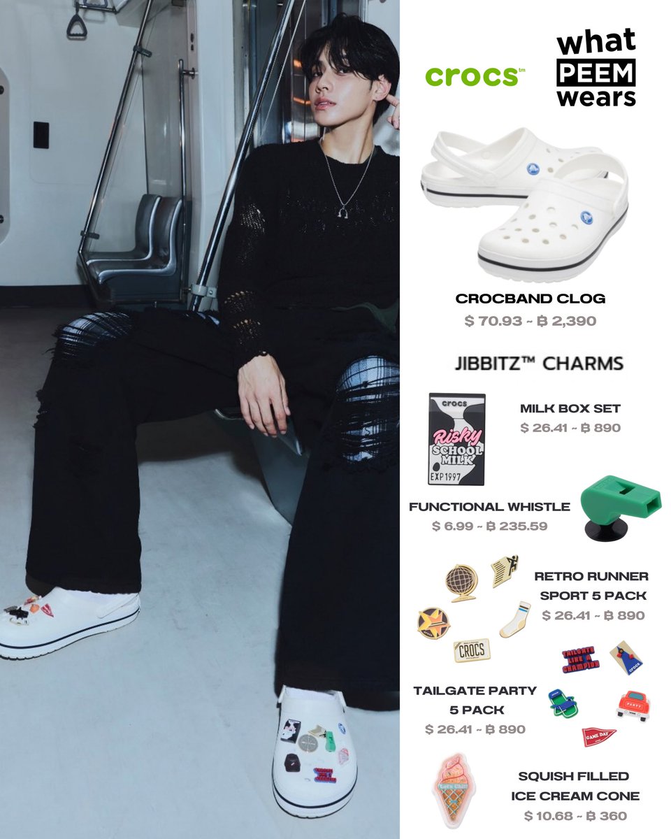 whatpeemwears's tweet photo. #WHATPEEMWEARS

07102026 BUS BECAUSE OF YOU I SHINE, CROCS THAILAND BRAND AMBASSADOR 

SHOES &amp; JIBBITZ CHARMS : @Crocs 

#BUSxCrocs
#DoYourThing 
#CrocsTH
#BUSbecauseofyouishine https://t.co/JvPD7O7xd0
