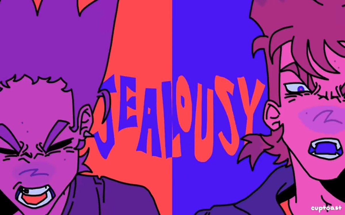 evthebeloved's tweet photo. a drawing of this frame from crumb cuptoast's animation meme but it's c!alliumduo. walk with me. https://t.co/IDJrTns2fA