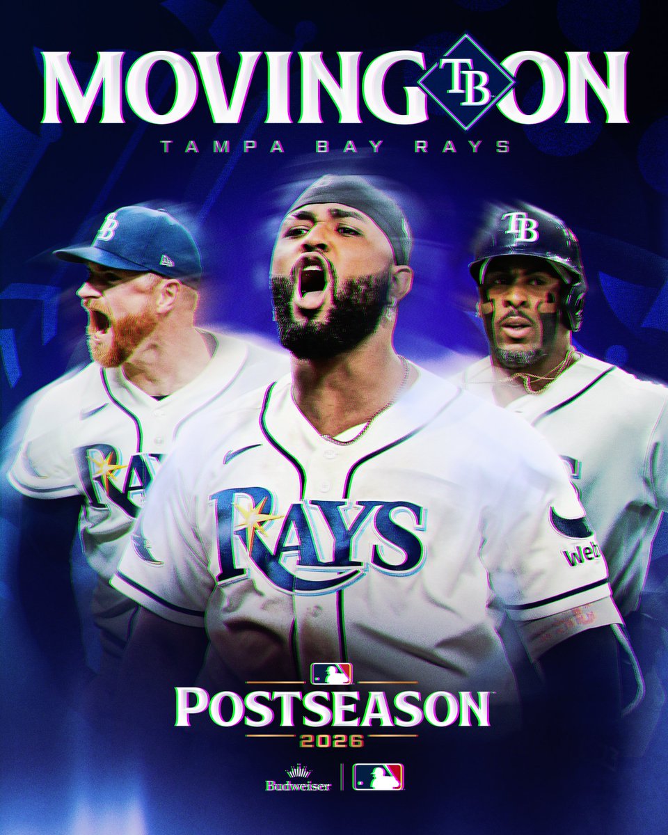 The Rays advance to the ALCS for the first time since 2020! #CLINCHED

(MLB x @​BudweiserUSA) 
 [📷](https://pbs.twimg.com/media/HUE6cSSXwAA5-uw.jpg) https://pb