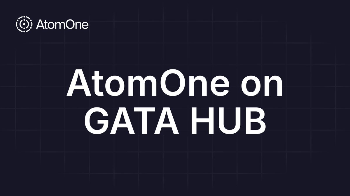 _atomone's tweet photo. Introducing the AtomOne GataHub app by @GataHubZone, which makes AtomOne's decentralized economy actionable.

It is a one-stop hub for the AtomOne chain, bringing chain data, validator analytics, voting power, reward dynamics, and the Nakamoto Bonus into one place.

Better data. Better decisions. A more distributed AtomOne.

https://t.co/POkSEcJo2j