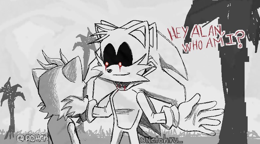 _Rott3n's tweet photo. Why are you dressed like that?
Collab with @Netohru_ 
#execommunity #takeabreather #alanrowper #2011x #sonictober2026 #sonicexe #sonicfandom https://t.co/GbsGm2t5rt