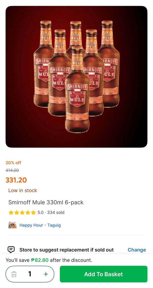 AJParado10's tweet photo. Yung nag open ka lang ng GrabMart para tumingin tapos napabili dahil sa 20% off 😭 Got my Smirnoff today and honestly, sulit. Check niyo rin baka may magandang deal sa inyo until Oct 12 https://t.co/VIoQ6i2y7C