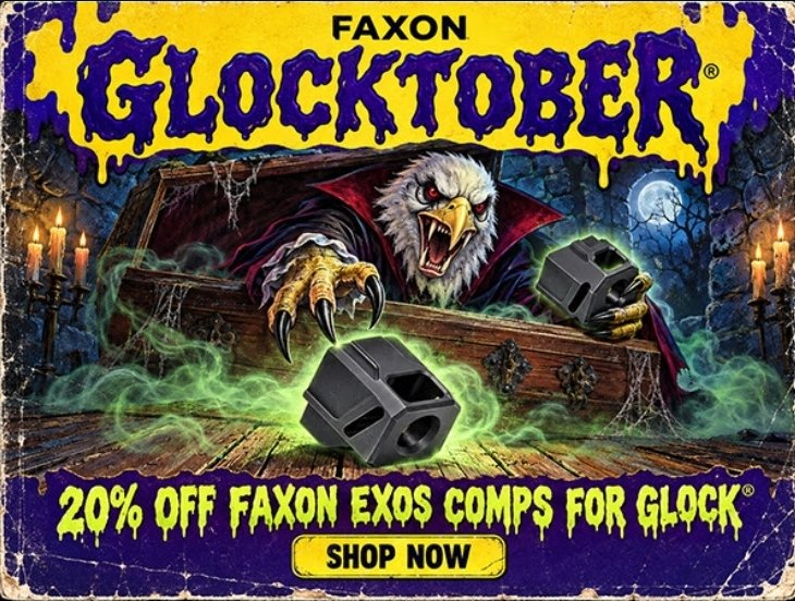 AKballistics's tweet photo. 🔥⭐️➡️ https://t.co/MTzY7DzmtA
20% off Faxon ExoComps for glock's during Glocktober sale!
Affiliate Link ⭐️🔥
#2AShallNotBeInfringed #guns #firearms #Glocks #Compensator @Faxon_Firearms https://t.co/5jTQoB2JXh