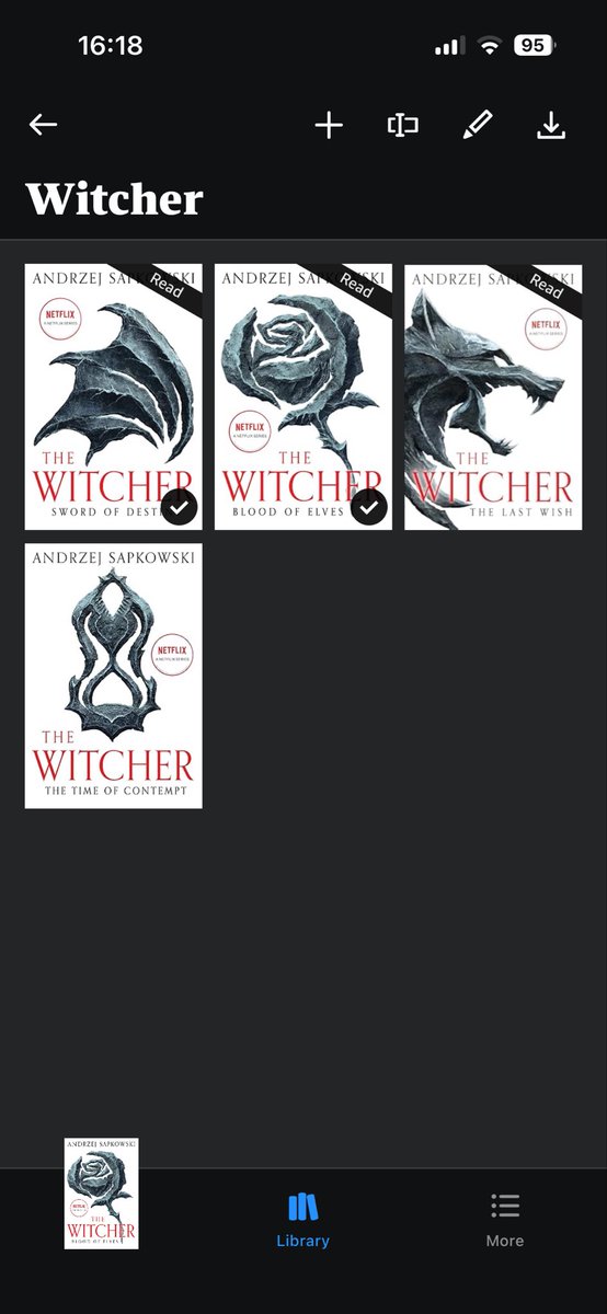jojo_yrk's tweet photo. I finally Blood of Elves! I’m also playing the Witcher 3 so it is funny (and frustrating )about the different between the books and games https://t.co/sjdDEgII0B