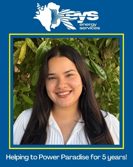 KeysEnergy's tweet photo. Mairelys Cabrera celebrated her 5th anniversary with the Utility on October 4.   

Cabrera currently serves as the Staff Assistant within the Customer Services department. She is responsible for providing administrative assistance to the department Director and Supervisors. https://t.co/ZeK9TcBS38