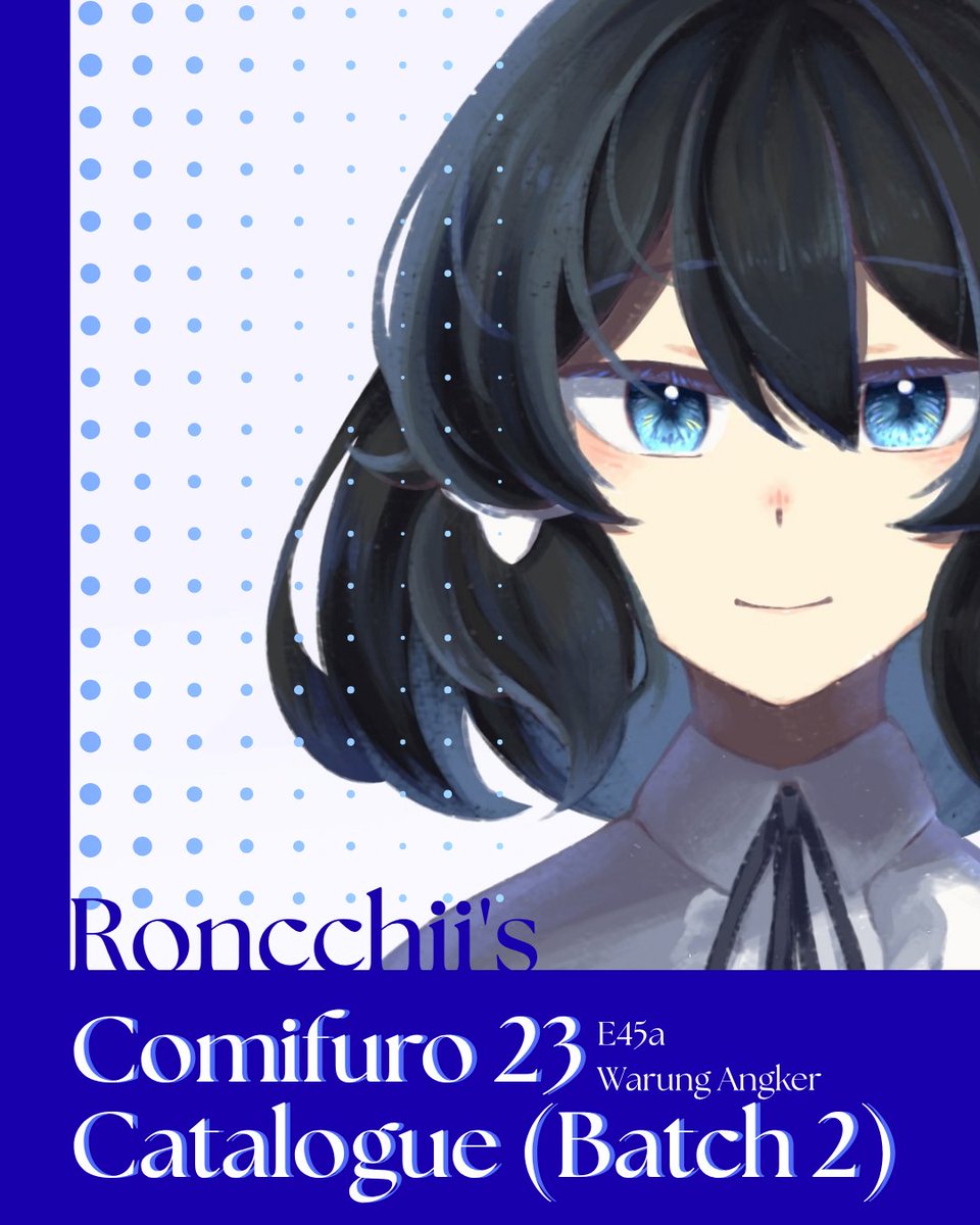Roncchii's tweet photo. [💙&amp;🔁 Are Appreciated!]

Opening 2nd Batch for posters added!

Booth: Warung Angker (E45a)
📆: DL 18th Oct (!!! Keychain until 13th Oct only !!!)
Fandom: Mainly Limbus Company, OC

Mail+Pre-Order Link Below!
#cf23 #comifuro23 https://t.co/aeI3yE9AtL