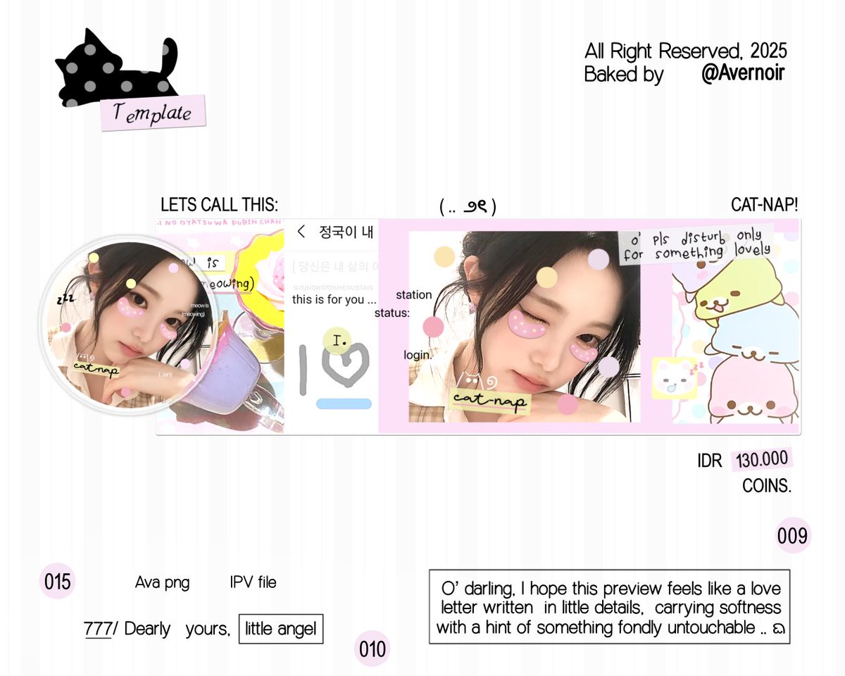 chaodtic's tweet photo. Help me repost this, thanks a lot ʚɞ

Rise and shine! Pagi ini aku membawa 7 template layout moodboard deco yang ready diadopsi pemilik baru ⭐️ Priced at 100K-130K, get freebies. Lets scroll down ꒰ below ꒱ untuk intip TNC! 

🧸 layout model ufs 10k, #bealanja https://t.co/j70WwWV5rg