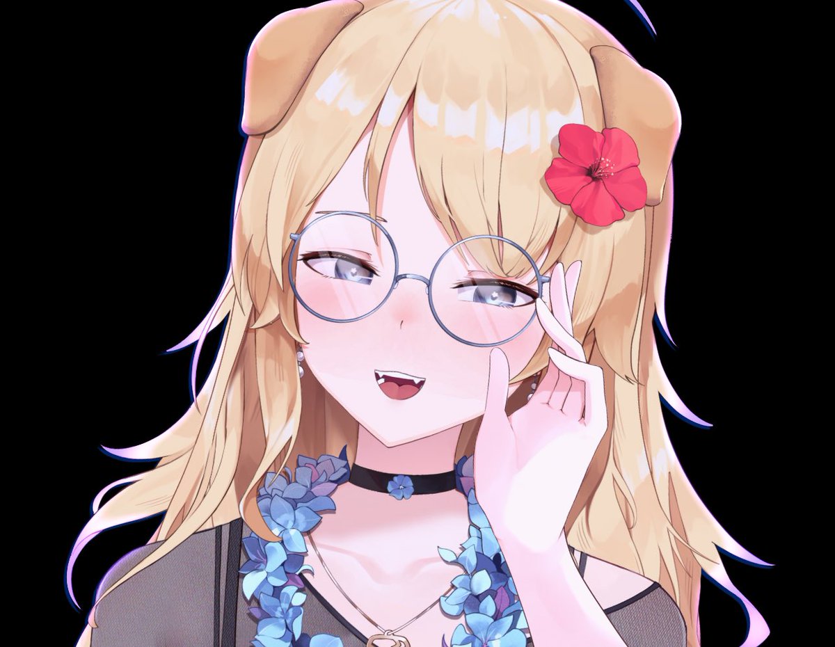 YoshiSenpai8's tweet photo. Do I look good with glasses~? Smart doggo :3 https://t.co/bcBIBoN6Aa