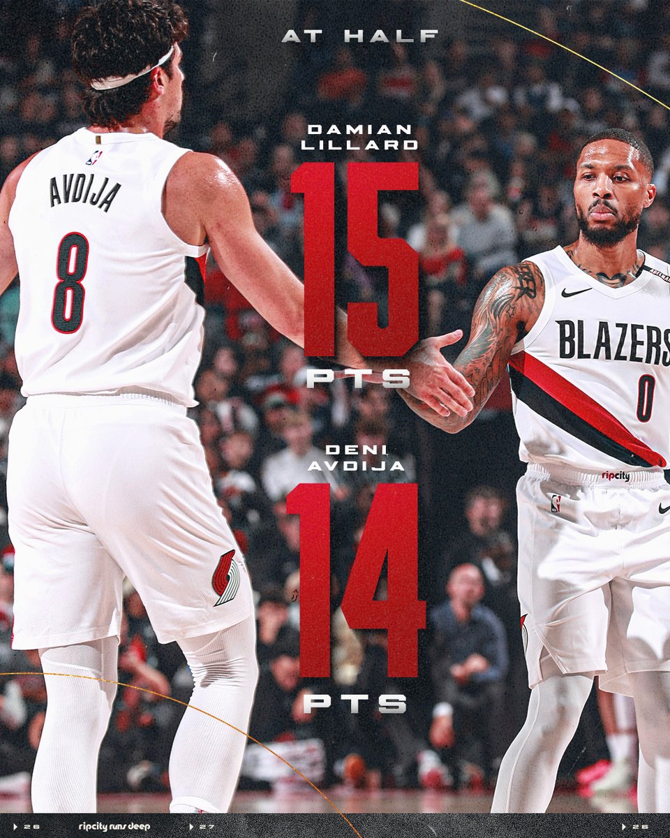 trailblazers's tweet photo. The Dame-Deni duo needed no time 😮‍💨 https://t.co/S5Q0avjGRB