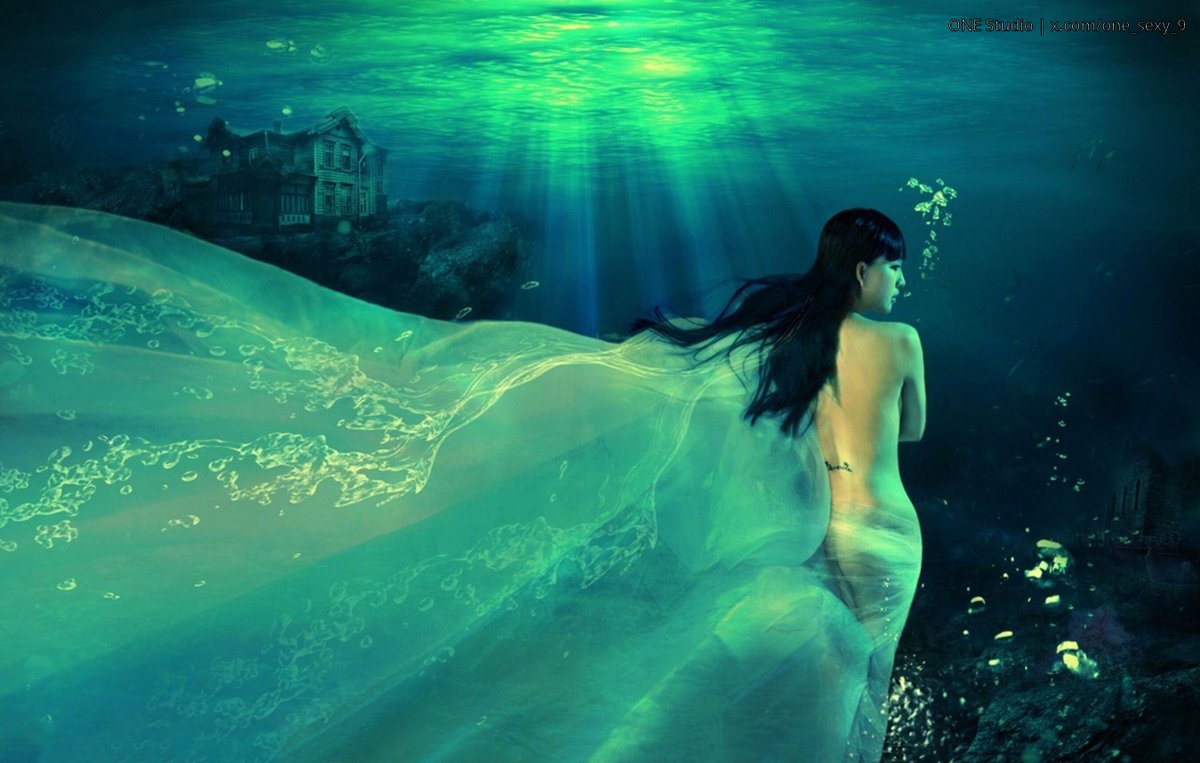 ONE_sexy_9's tweet photo. Diving into a sea of dreams—who knew the ocean was this enchanting? 🌊✨  
#UnderwaterMagics #MysticalSea #OceanVibes #OneStudio https://t.co/nQ351mZ9Jm