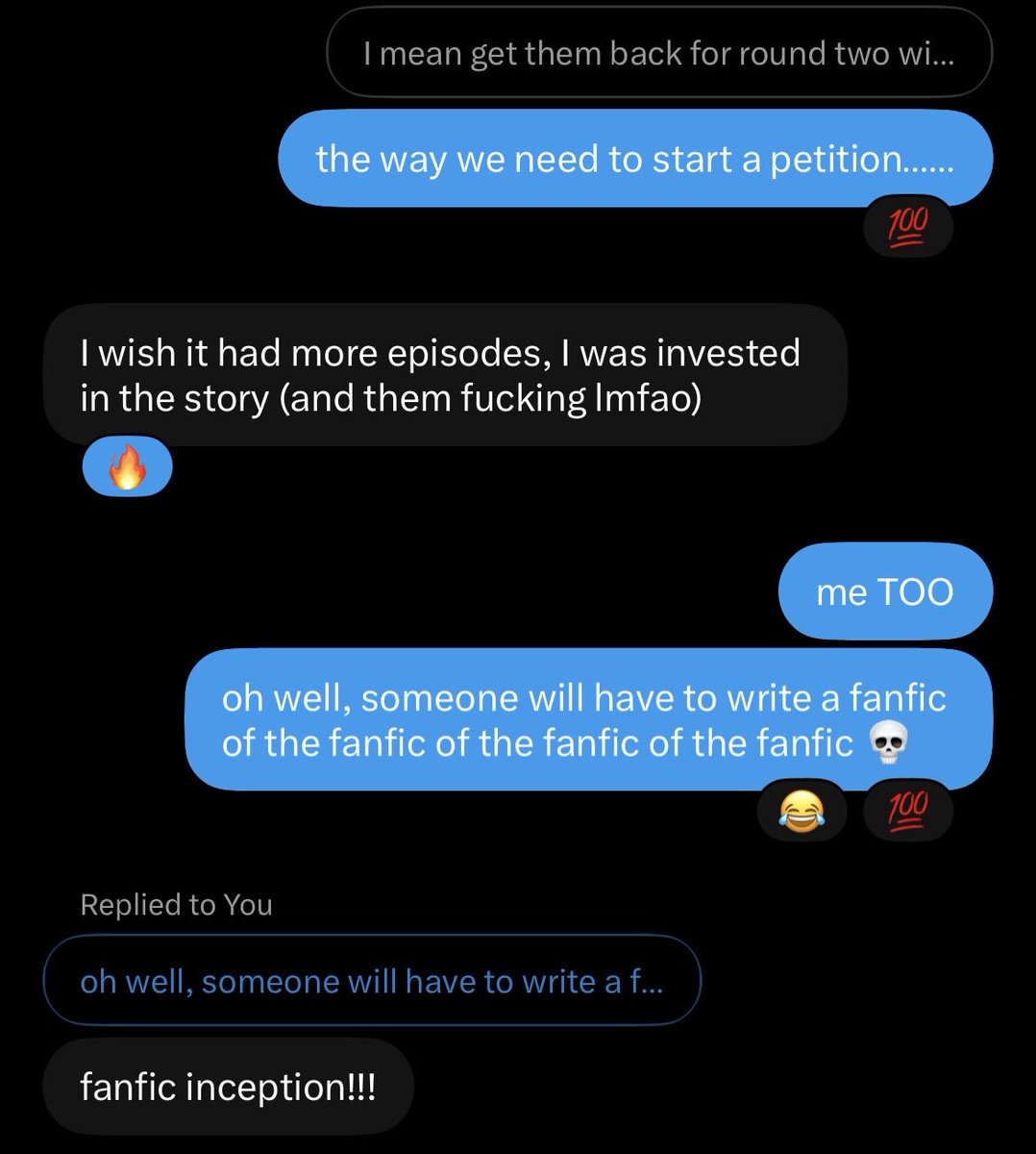 arismayfair's tweet photo. so who’s writing a continuation of olympus U? cause 3 episodes were NOT enough 💀 https://t.co/oVysULFZXF