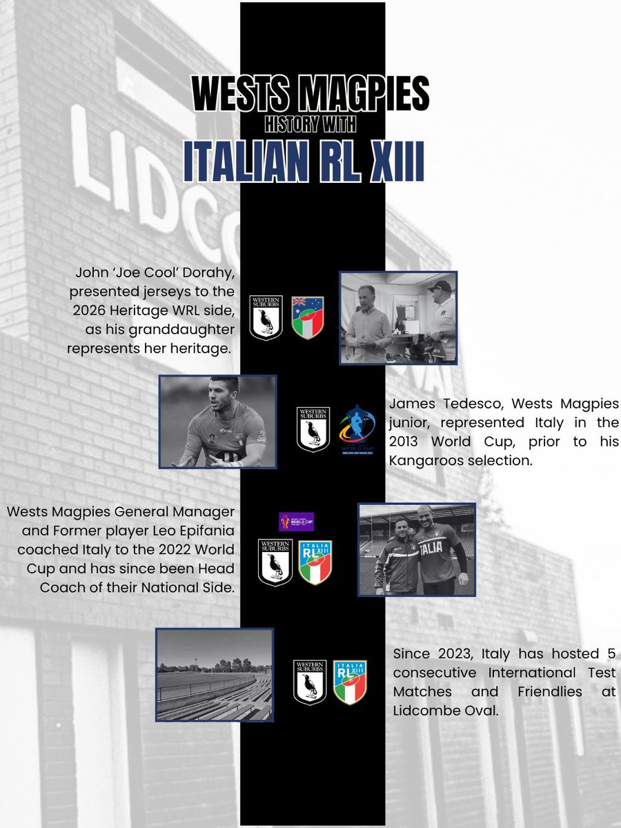 westsmagpies's tweet photo. The unexpected connection - Wests and Italy!

A small insight into a great connection that runs over 60 years🕛️ https://t.co/YyKErkg6s5