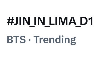 jinnieslamp's tweet photo. 📊 Trending Tags!

Can we get more replies? Let’s go Worldwide 🌏

JIN ES CLAVE EN LIMA
#JIN_IN_LIMA_D1
#BTS_WORLDTOUR_ARIRANG_LIMA https://t.co/wtvicuBDtW