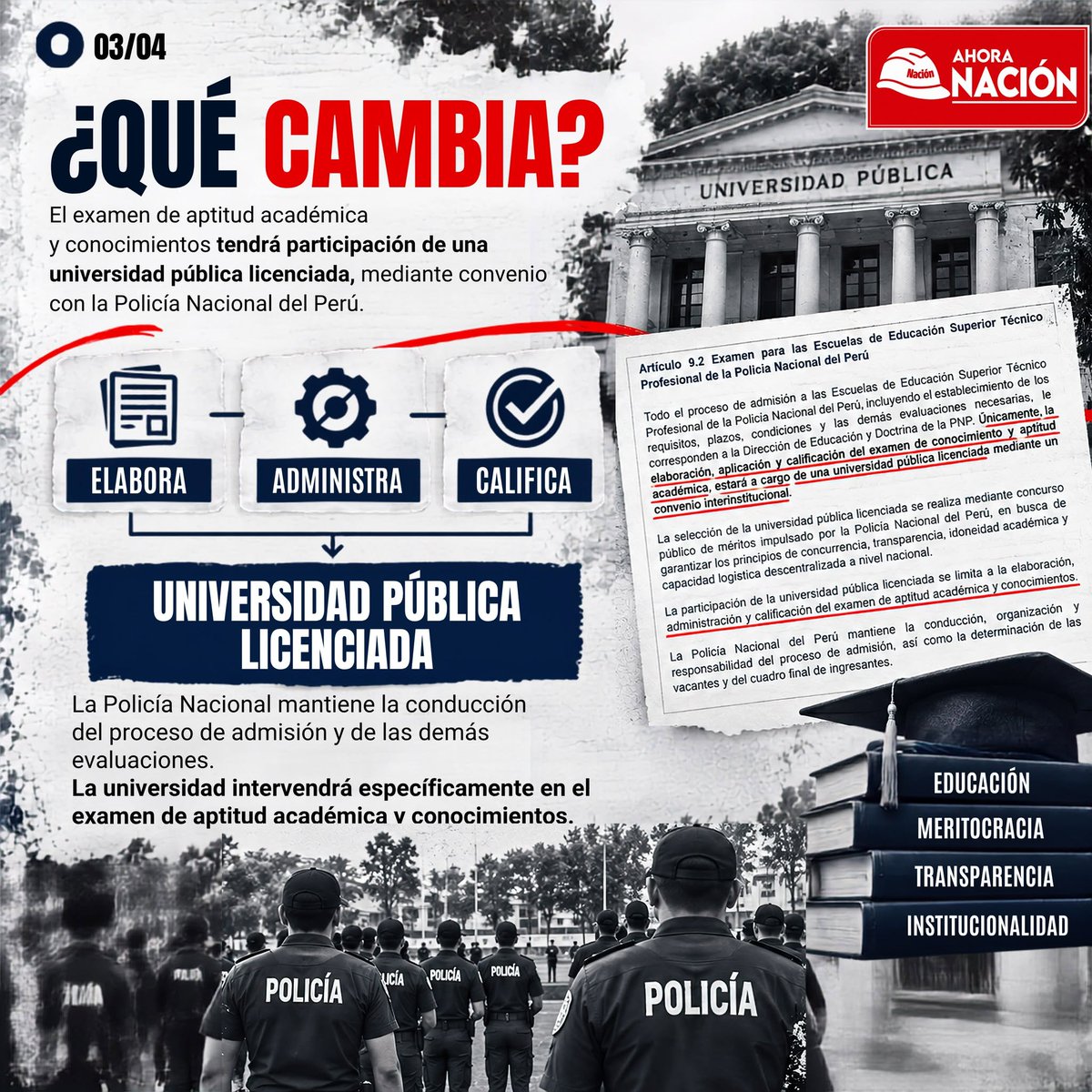 FreshmanBuitron's tweet photo. Ley de Transparencia a la Admisión Policial: igualdad de oportunidades, objetividad e imparcialidad para quienes postulan a la Policía. Queremos que ingresen por capacidad y preparación. A la Policía se ingresa por mérito, no por influencias.

📅 11 de septiembre de 2026 https://t.co/oUzqaZOyJ0