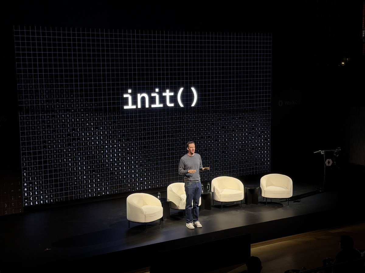 Homer_Wang's tweet photo. What a cool event from @WorkOS! Thanks for the invite team! And shout out to the amazing @grinich!! Simple, to the point, great agenda. Best time to build agents that can navigate the entire world, with trust and security in mind.

I also loved the popcorns and lemon-aid! ☝️
#init