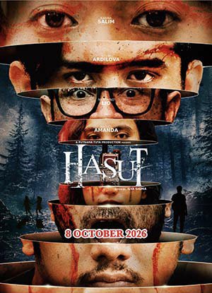 yan_widjaya's tweet photo. #Hasut (Tuta/8/X/2026) debut sut Ilya Sigma. Vira n adiknya, Rere, serta 2 pemuda sahabat, masuk hutan demi healing. Mendengar bisik2 menghasut, mengungkap rasa sakit hati. Benarkah ada yg kerasukan roh hutan? Thriller psikologis yg perlu mikir utk memahami ketegangan yg terjadi https://t.co/kpEBTilkJ7