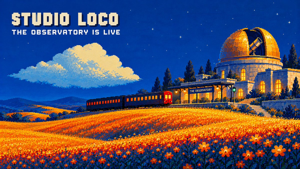 StudioLocoDBC's tweet photo. The train has arrived. The Observatory is LIVE on mainnet.  🚂🔭

Studio Loco brings active liquidity tools to Solana × Meteora DLMM: watch real positions, set rules for price moves and range exits, and review native rebalance proposals.

You define the strategy. Your wallet approves every move.

Six funded devnet cases passed. 27 confirmed transactions. 172 tests passing.

We’re building a control room for liquidity that moves with the market - and a world worth exploring while you do it.

The line is open. This is only the first stop.