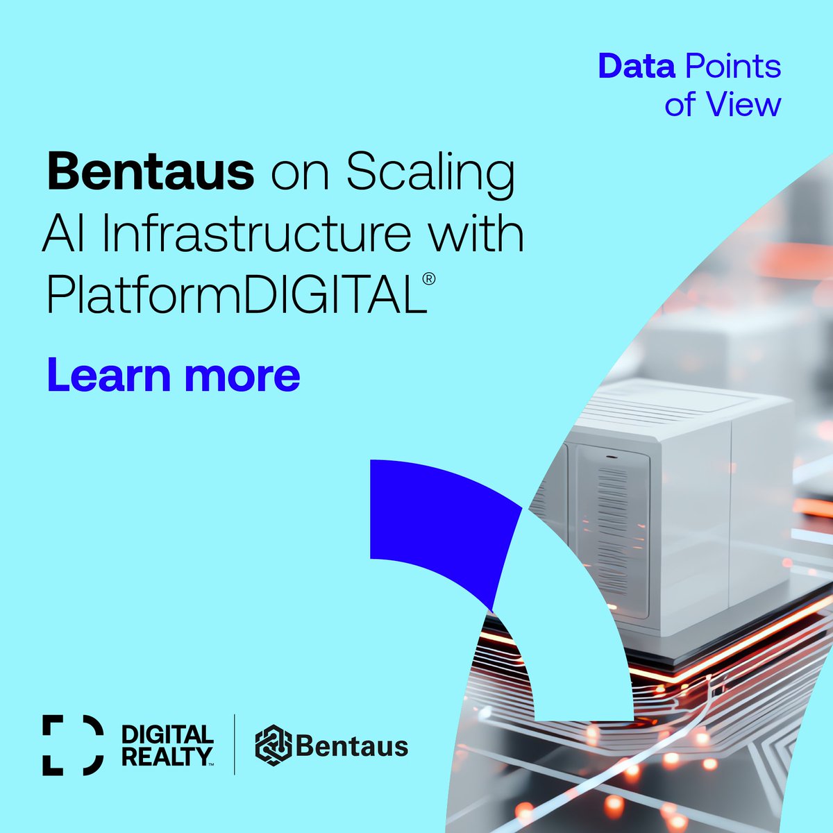 DigitalAPAC's tweet photo. As demand for AI infrastructure grew, @Bentaus needed a scalable path forward. See how the company worked with Digital Realty to develop the BentaPod™ on PlatformDIGITAL® and accelerate deployment using existing capacity.

Learn more: https://t.co/RzxGEOnw2R

#PlatformDIGITAL https://t.co/H7DJFAC2Tz