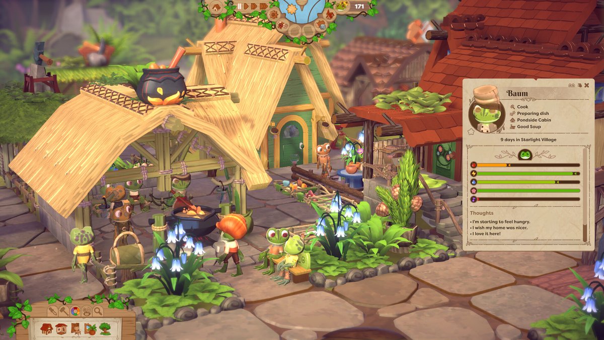 gamespark's tweet photo. ストレス要素無し！カエル住人の幸せをマイペースに追求できる街づくり『Croakwood』最新映像公開・今冬早期アクセス開始予定―「非常に好評」『Parkitect』開発元新作
https://t.co/ARW5bhT3p0
1軒ごとにパーツ単位で建築可能 @TexelRaptor https://t.co/O814Vfgcfg