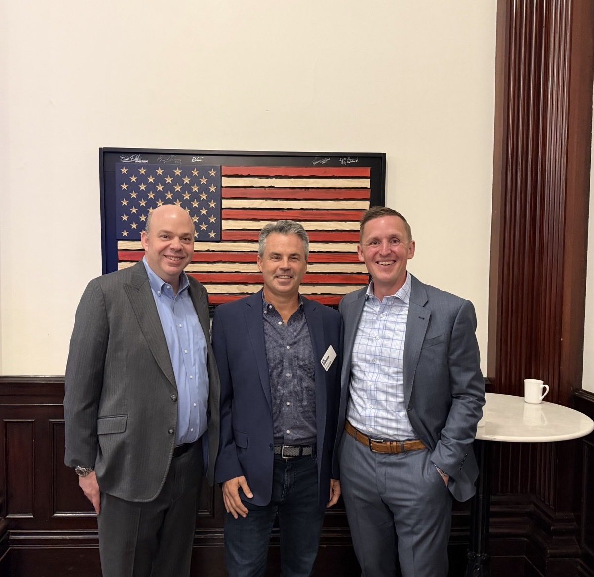Eric_Bailchunas's tweet photo. Three amigos hanging out at NYSE today for an ETF pundits panel at a State Street event. Always enjoy being on stage w these guys. ToddRosenbluth &amp; MstarBenJohnson https://t.co/08aeGjLNVm