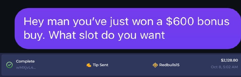 VIPCODEHARRI's tweet photo. $600 bonus-buy draw turned into $2,128.80 cash.  

The best part? They didn’t even have to watch the stream to win it. Just an exclusive daily chance to win for Code HARRI VIPs.  

Stop sleeping on free money. Shoot us a DM. 🤝