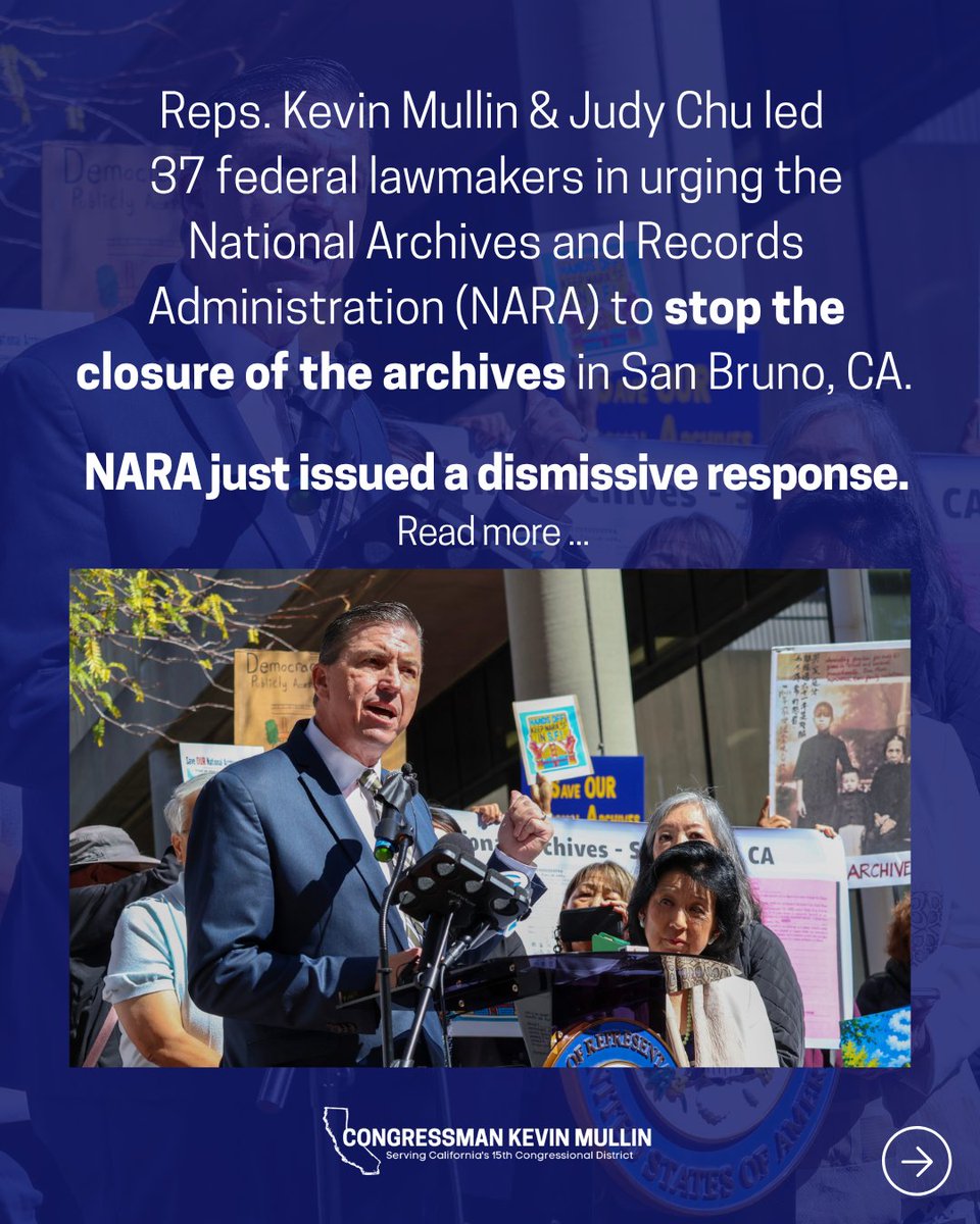 Image for the Tweet beginning: NARA wants to close national