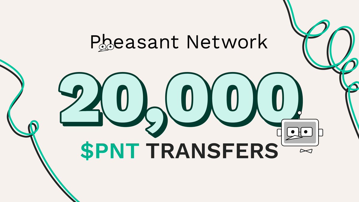 PheasantNetwork's tweet photo. 20,000 trades and counting ✅

ethereum:0x02d54e48ea4dd76a408a7175d466bb8f578c0e93 is picking up serious momentum.

More activity. More volume. More eyes on the market. https://t.co/ZKRGjlXeGc