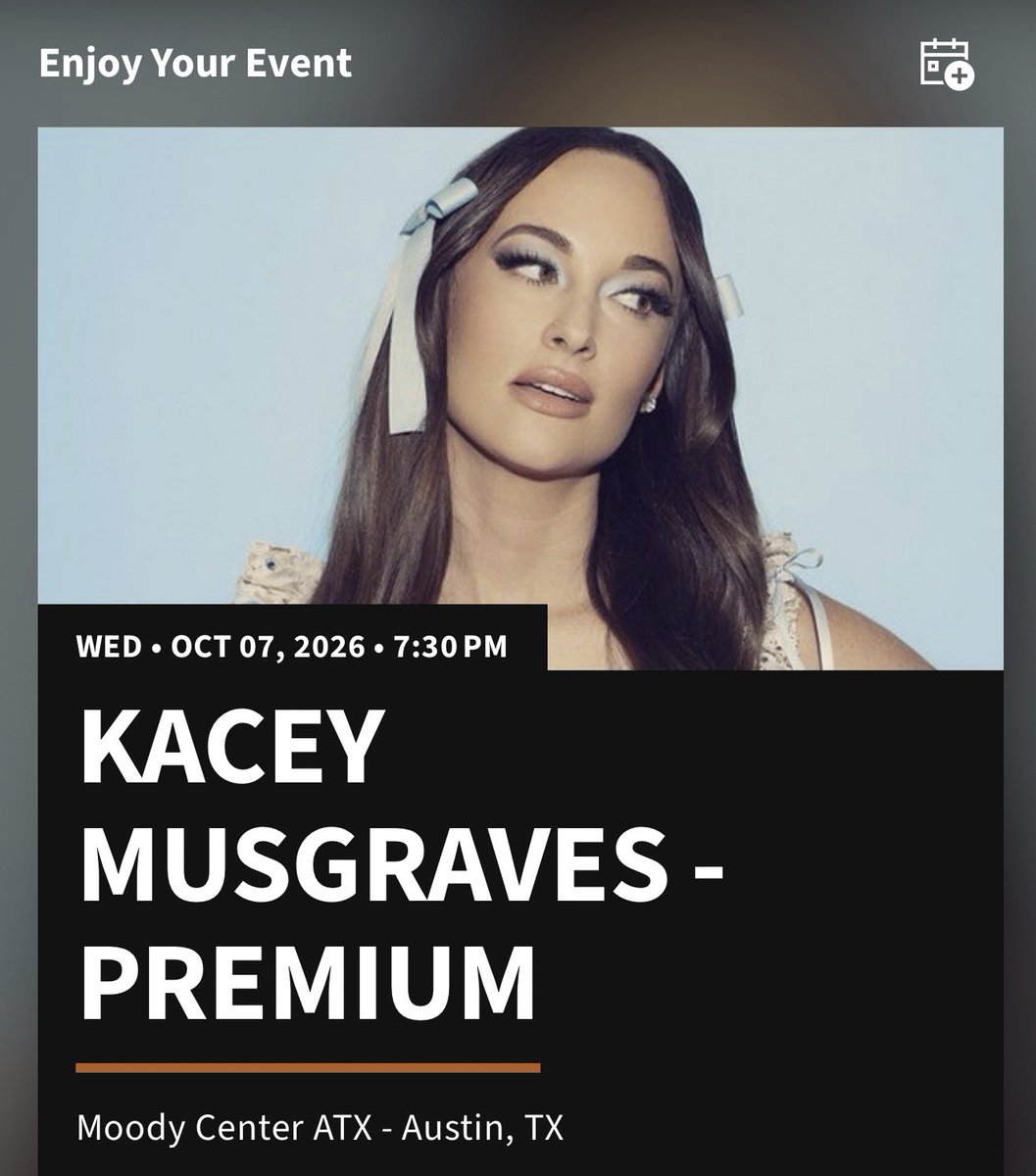 Dan_from_TX's tweet photo. Free ticket (Section 108 Row E) to the first person to message me to see @TheWillBeckmann and @KaceyMusgraves tonight @MoodyCenterATX.

Show starts in 1 hour and 22 minutes. https://t.co/P0TeTcbXRC
