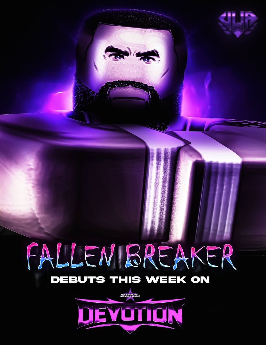 PWLROBLOX's tweet photo. PWL | DEVOTION

The Unpredictable Badass is set to make his In-Ring Debut in Professional Wrestling League THIS SUNDAY.

#FallenBreakker is ready to Conquer New Territory in his Career as he'll be stepping foot in the THUNDERDOME with the intention of making a Statement

What can we expect from one of Ro-Wrestling's BEST Prospects?