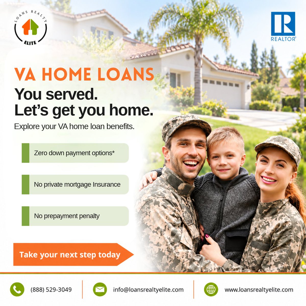 loans_elite's tweet photo. 🇺🇸 You’ve served our country—now let’s find a place to call home. 🏡
Loans Realty Elite is here to help veterans and military families explore their VA home loan options and take the next step toward homeownership.
#VAHomeLoans
#Veterans
#MilitaryFamilies
#LoansRealtyElite https://t.co/LccYNbvUzi