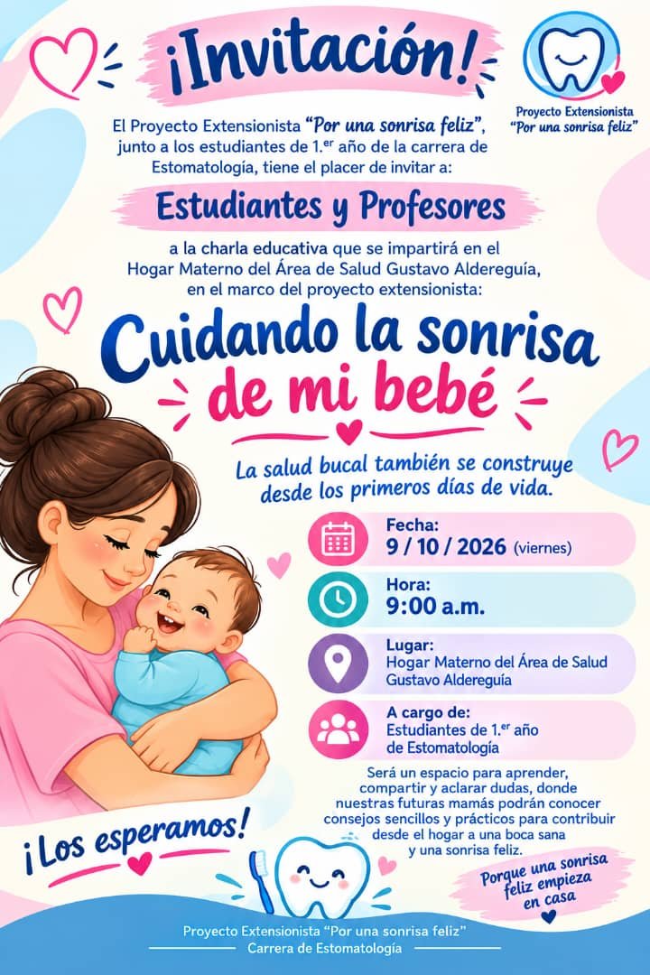 FCMTrabajoeduc's tweet photo. Todo por la Excelencia!!! Carrera de Estomatología de la Universidad de Ciencias Médicas de Las Tunas. #CubaPorLaSalud 
#LasTunasPorLaSalud
#LasTunas
@dgslastunas 
@DtorDgsTunas 
@JLAparicioDr https://t.co/oRxKpjjuVF