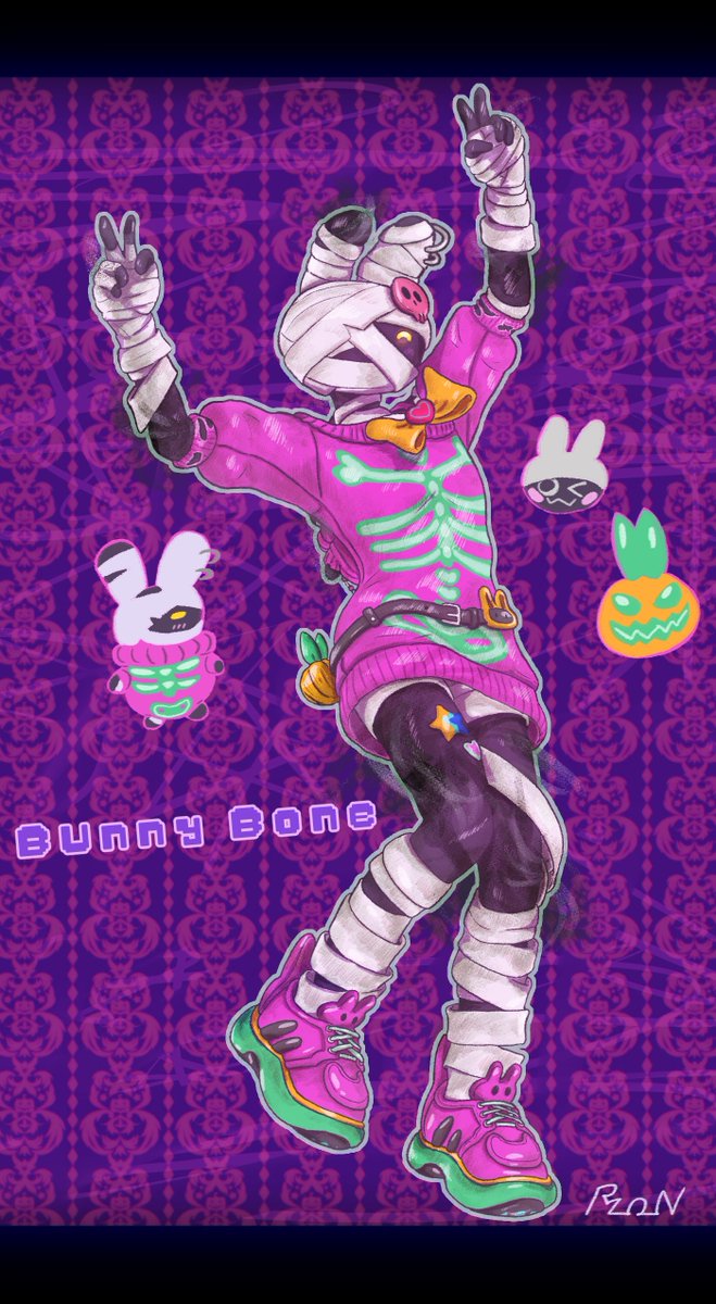 PYLON_GT's tweet photo. バニーボーン Bunny Bone🐰🦴
#Fortnite #FortniteArt #フォートナイト https://t.co/zoqkThihQC