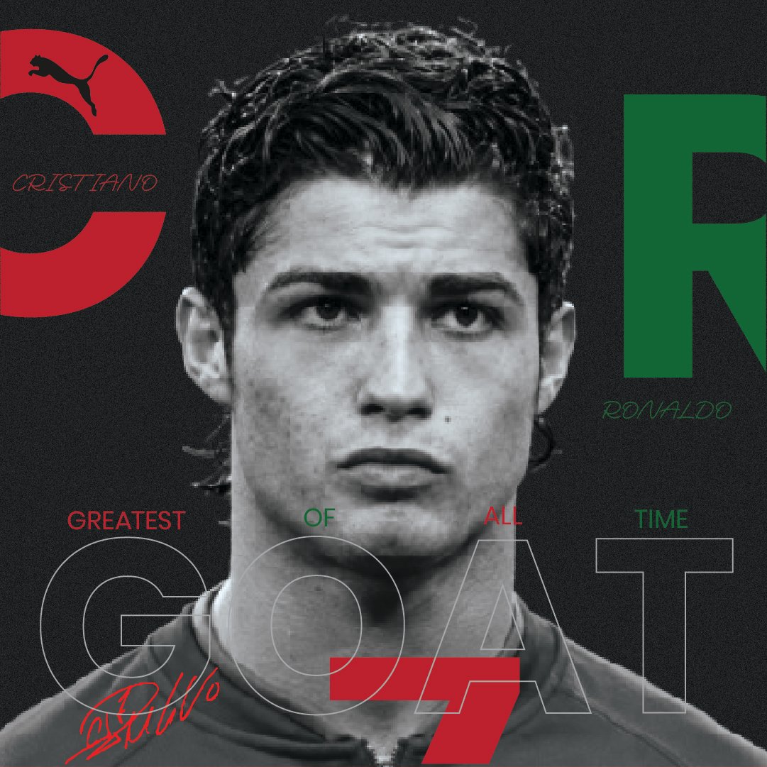 Samuel_styx's tweet photo. Built for greatness. 🐐❤️
#CristianoRonaldo #CR7 #GOAT #FootballDesign #GraphicDesign #Ronaldo #DesignInspiration https://t.co/r3NbhmLqy9
