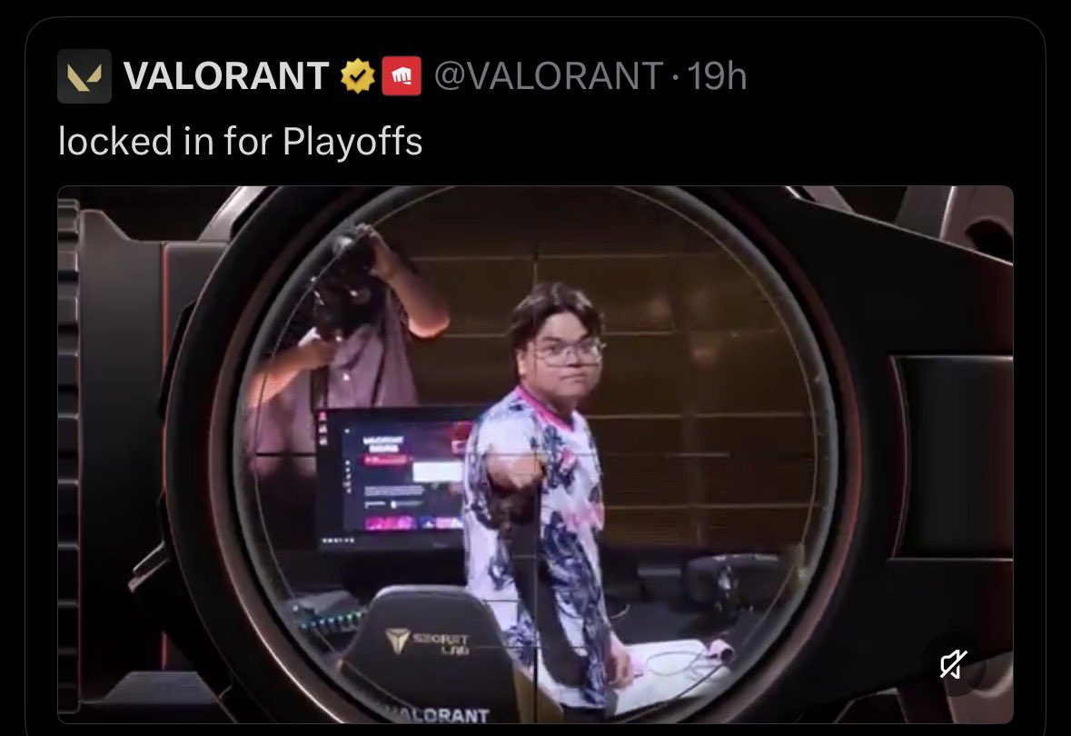 PolymarketVAL's tweet photo. NEW 🚨: Riot Games has deleted it’s social media post showing D4v41 🇲🇾 in an OP scope 

It received backlash online shortly after it was posted but has since been taken down. https://t.co/xurfc49Q1M