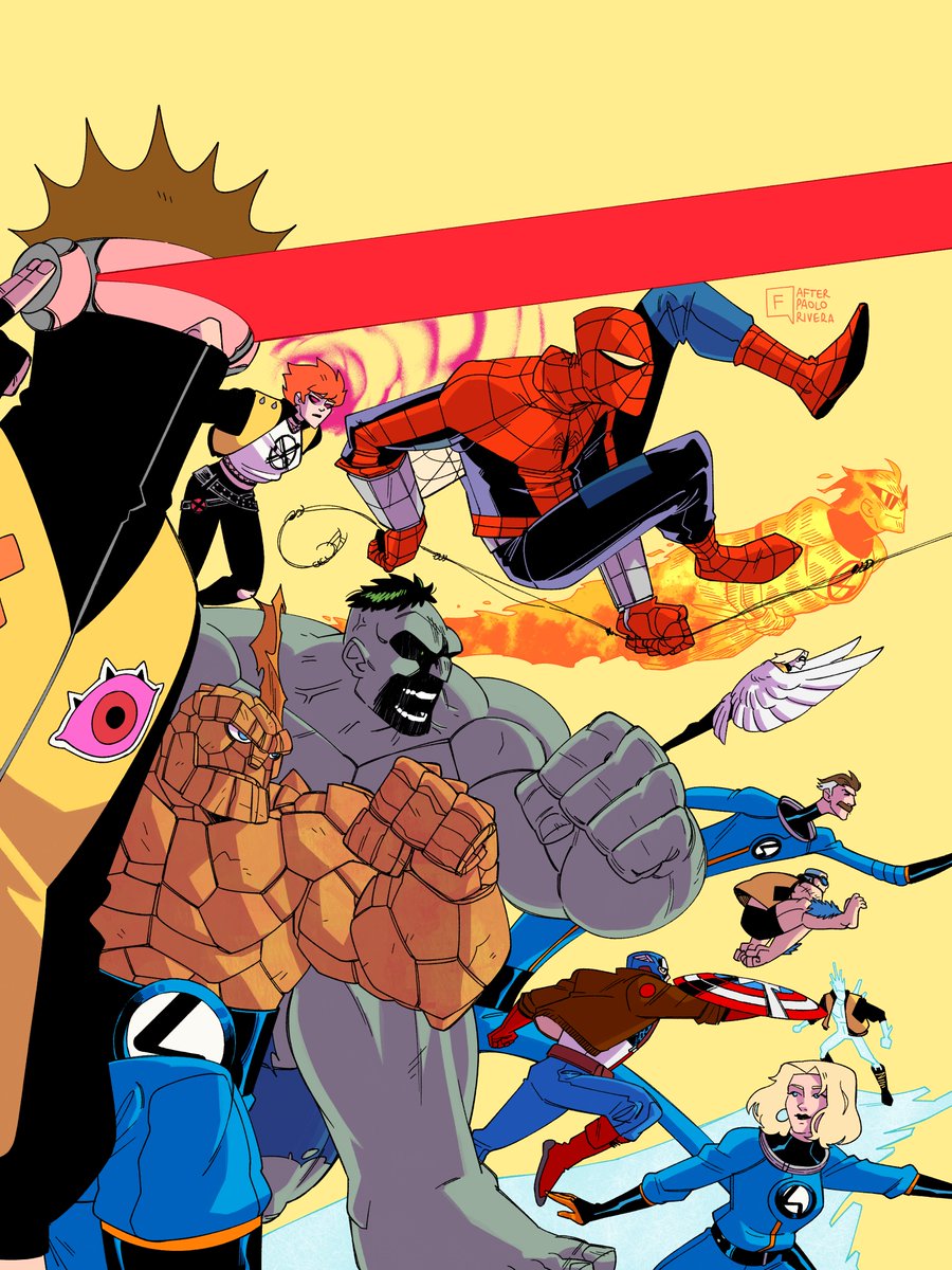 ferranteartes's tweet photo. THE MARVEL AGE
(after Paolo Rivera) https://t.co/RtqmrdhisR